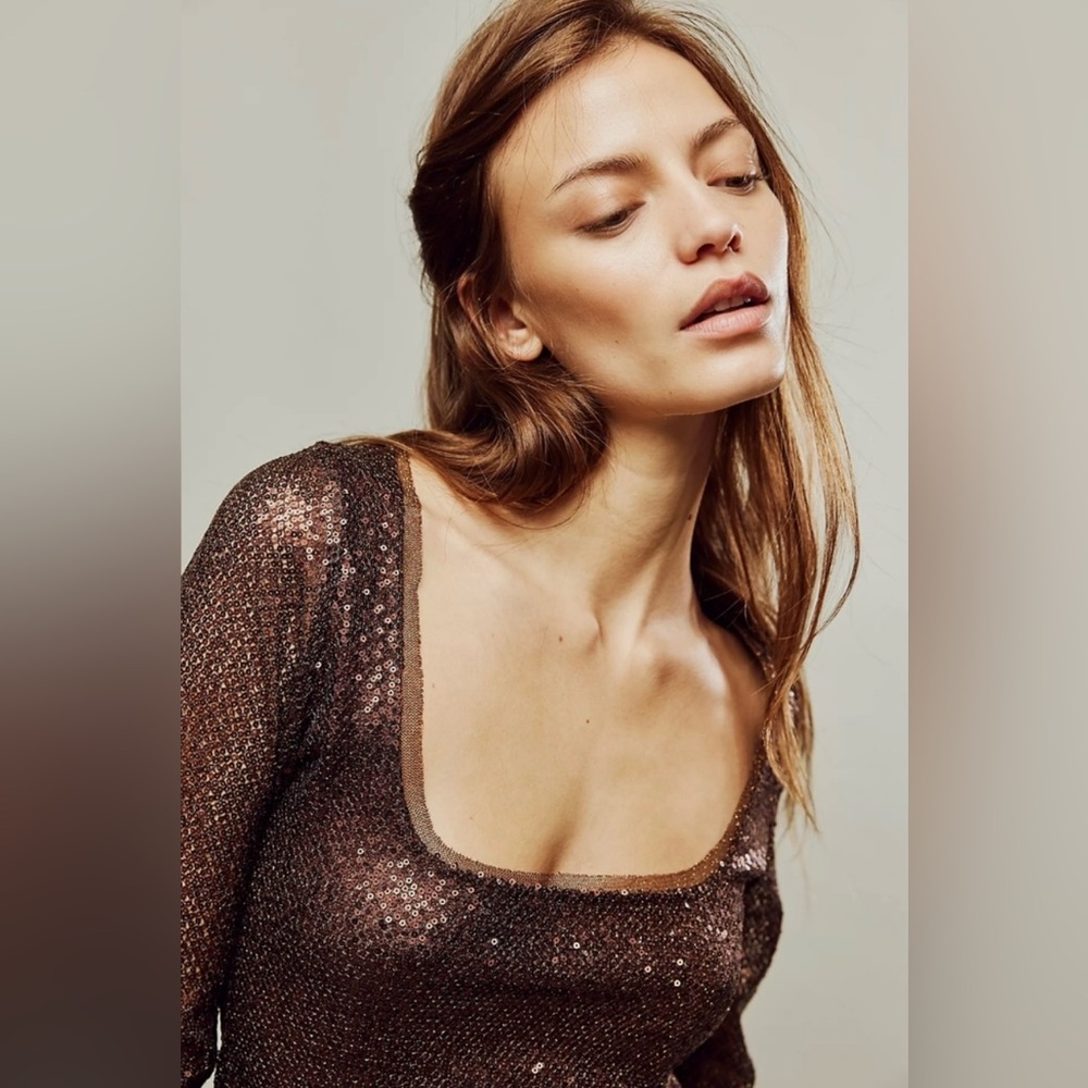 Free People Late Night Disco Layering Top